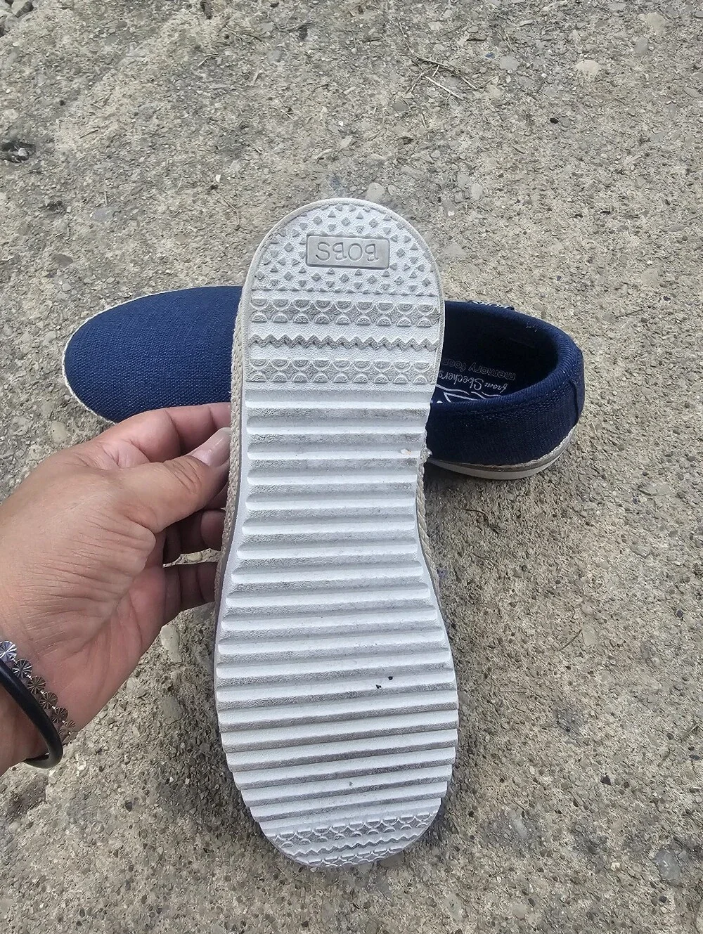 Women's Flexpadrille Lo Shiny Spritz Canvas Slip On Sz 7